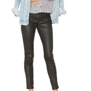 AG Charcoal The Legging Coated Super Skinny Jeans